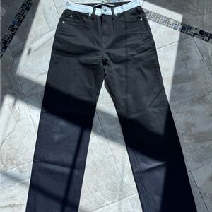 Alexander Wang Black Straight Leg Jeans